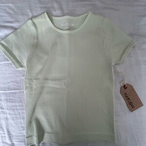 Harlow Women's lime green fitted tee